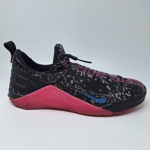 Nike React Metcon AMP Black Blue Fury Pink Cross Training Shoes Men's Size 10.5 - Picture 2 of 16